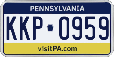 PA license plate KKP0959