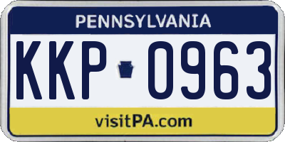PA license plate KKP0963