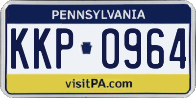 PA license plate KKP0964