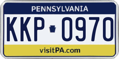 PA license plate KKP0970