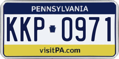 PA license plate KKP0971