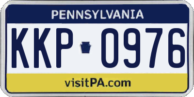 PA license plate KKP0976