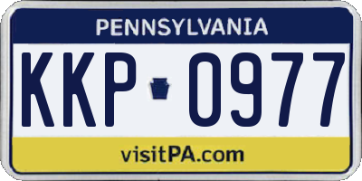 PA license plate KKP0977
