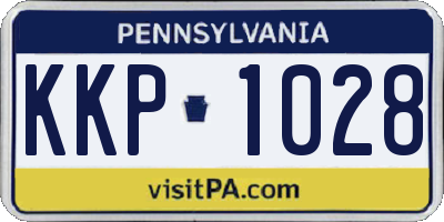 PA license plate KKP1028