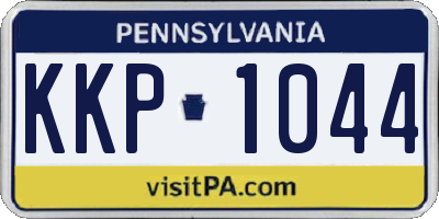 PA license plate KKP1044