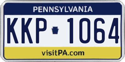 PA license plate KKP1064