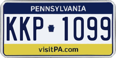 PA license plate KKP1099