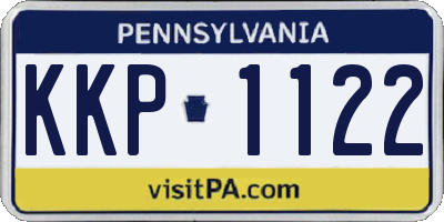 PA license plate KKP1122