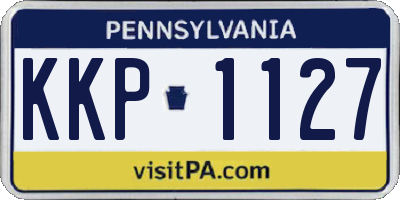 PA license plate KKP1127