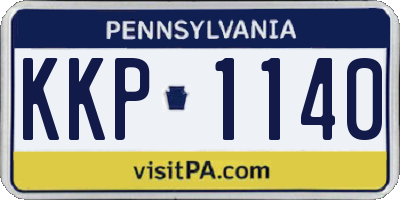 PA license plate KKP1140