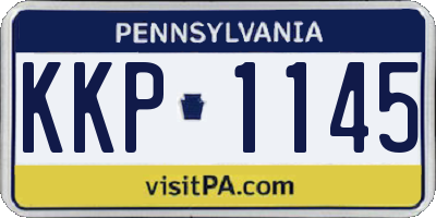 PA license plate KKP1145