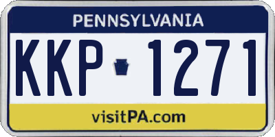 PA license plate KKP1271