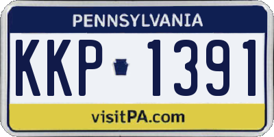 PA license plate KKP1391