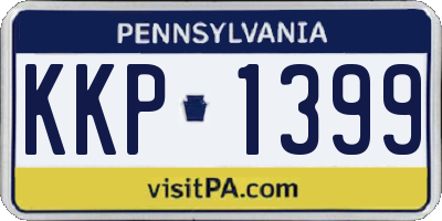 PA license plate KKP1399