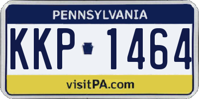 PA license plate KKP1464