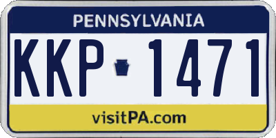 PA license plate KKP1471