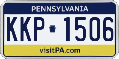 PA license plate KKP1506