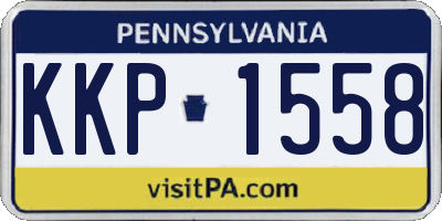 PA license plate KKP1558