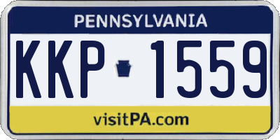 PA license plate KKP1559