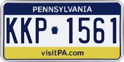 PA license plate KKP1561