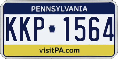 PA license plate KKP1564