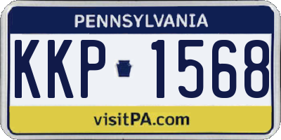 PA license plate KKP1568
