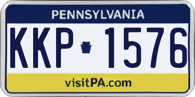 PA license plate KKP1576