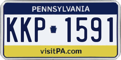 PA license plate KKP1591