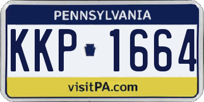 PA license plate KKP1664