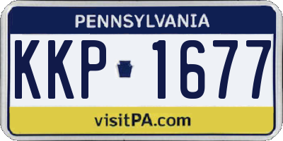 PA license plate KKP1677