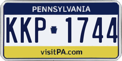 PA license plate KKP1744