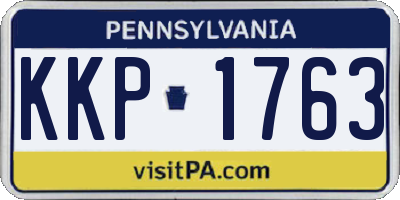 PA license plate KKP1763