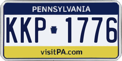 PA license plate KKP1776