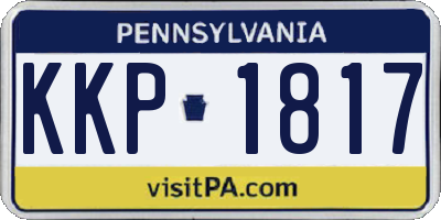 PA license plate KKP1817