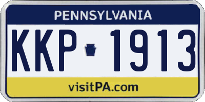 PA license plate KKP1913