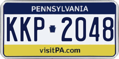 PA license plate KKP2048