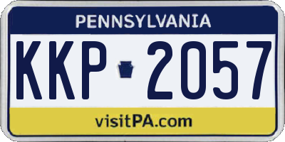 PA license plate KKP2057