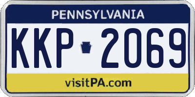 PA license plate KKP2069