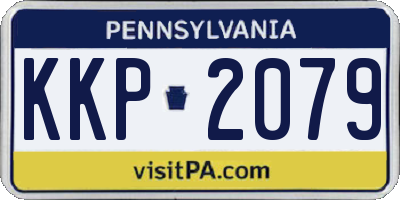 PA license plate KKP2079