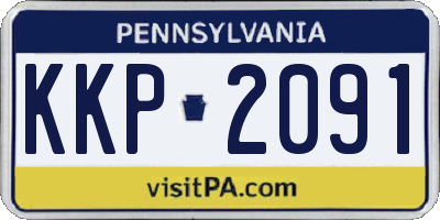 PA license plate KKP2091