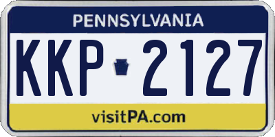 PA license plate KKP2127