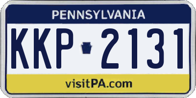 PA license plate KKP2131
