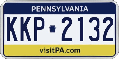 PA license plate KKP2132