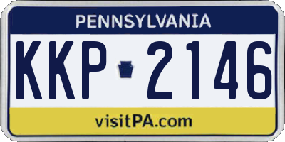 PA license plate KKP2146