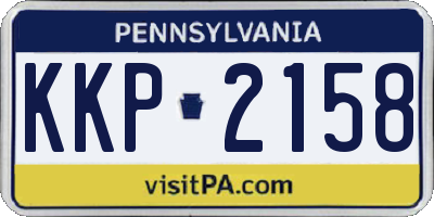 PA license plate KKP2158