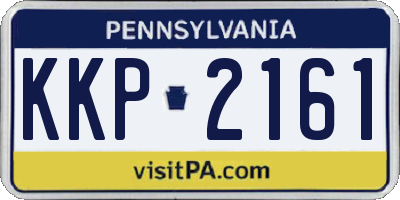 PA license plate KKP2161