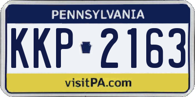 PA license plate KKP2163