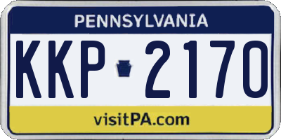 PA license plate KKP2170