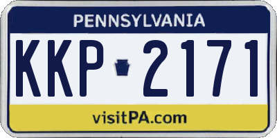 PA license plate KKP2171