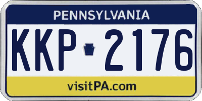 PA license plate KKP2176